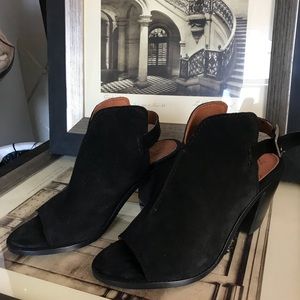 Frye booties peep toe